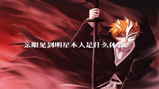 亲眼见到明星本人是什么体验？