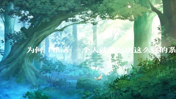 为何 Linus 一个人就能写出这么强的系统，中国却做不出来？